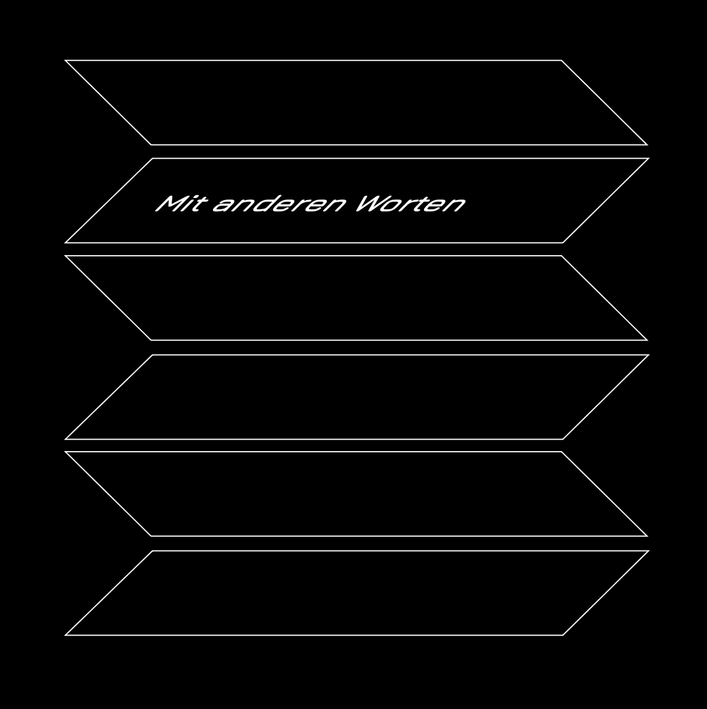 poetry booklet: Mit anderen Worten